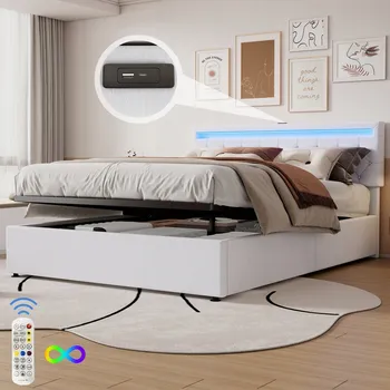 Postel Jednolůžková dřevěná postel Arhatreya 160x200 bílá