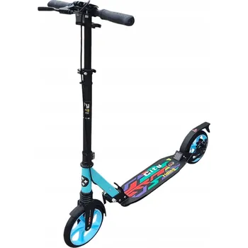 Koloběžka KOLOBĚŽKA S KOTOUČOVOU BRZDOU URBAN GRAFFITI 2 TLUMIČE 100KG