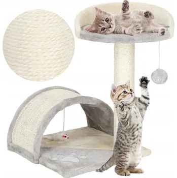 Vysoký škrabák, pelíšek, škrabací sloupek, věž Springos do 60 cm