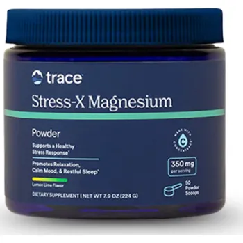 Trace Minerals Hořčíkový komplex v prášku + Stopové minerály ConcenTrace® (citron-limetka), 224 g>