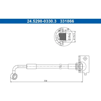 Brzdová hadice Brzdová hadice ATE 24.5298-0330.3