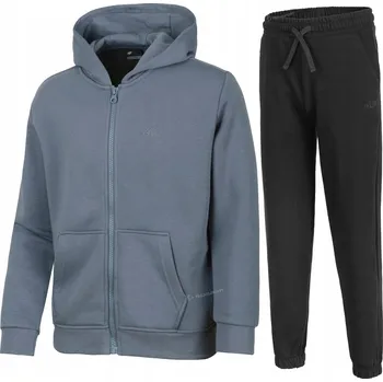 Chlapecká mikina 4F CHLAPECKÁ TEPLÁKOVKA KOMPLET ROZEPÍNACÍ MIKINA KALHOTY / vel 152