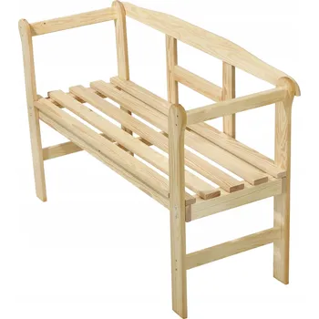 Zahradní lavice Lavička s opěradlem, dřevěná, 119 x 44 cm