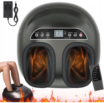 Masážní přístroj ELEKTRICKÝ MASÉR NA NOHY S VYHŘÍVÁNÍM 6 TECHNIK 3 ÚROVNĚ S DÁLKOVÝM OVLÁDÁNÍM