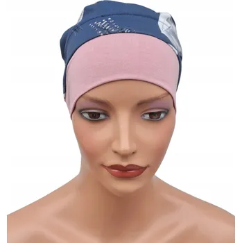 Čepice Eva Design turban viskóza vícebarevný univerzální velikost