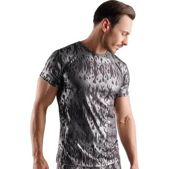 Svenjoyment Mystical Metallic Design Shirt 21620241 Black Velikost XXL