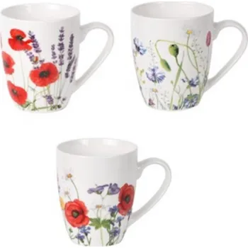 Hrnček porcelánový 360ml MAKY mix dekorov Mak