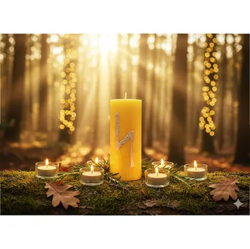 Svíčka Svíčka Sowilo – Paprsek Vitality