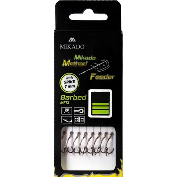 Rybářský háček Zemní Háčky , s návazci Mikado Method Feeder Rigs Spike, 8 ks