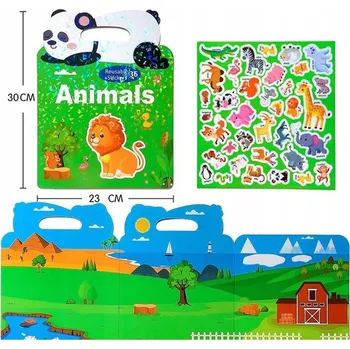 Hračka pro nejmenší KNÍŽKA S NÁLEPKAMI ZVÍŘATA