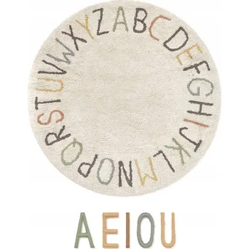 Prostěradlo Koberec ABC a Písmena, Ø120 cm, Lorena Canals