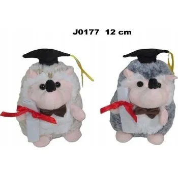 plyšák Plyšová Hračka Ježek Školák Absolvent 2 barvy - 12 cm