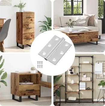 pant vidaXL Závěs 12 pcs Stříbrná 50 x 38 x 1,3 mm Ocel