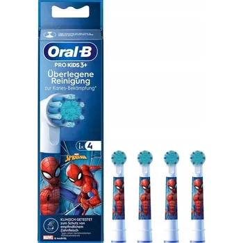Náhradní hlavice k elektrickému kartáčku 4 kusy Hlavice zubního kartáčku Oral-B Spiderman