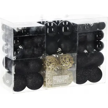 Vánoce Vánoční Koule zdobená, Vánoční Koule hladká, Sady vánoční koule 6 cm 100 ks