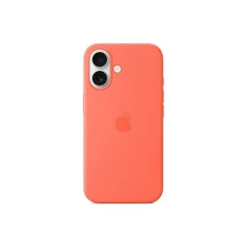 Pouzdro na mobilní telefon Apple Silikonové pouzdro s MagSafe pro Apple iPhone 16 oranžové