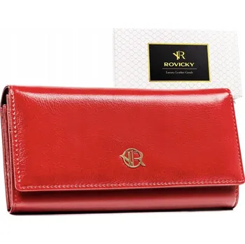 Peněženka Rovicky dámská peněženka z pravé kůže červená