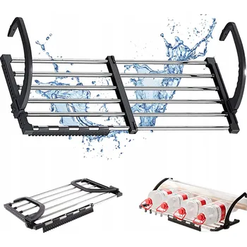 Sušák na prádlo SKLÁDACÍ DRŽÁK NA RUČNÍKY NEBO OBLEČENÍ, NASTAVITELNÝ 64-110 CM