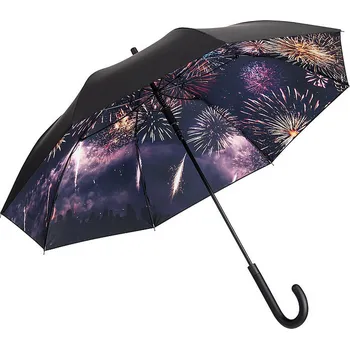 FARE dámský holový deštník s potiskem NATURE MAX FIREWORKS 1193
