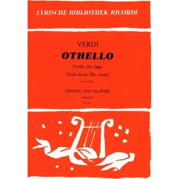 Giuseppe Verdi: Cradeo In Un Dio Crudel - GER/IT (noty na klavír, zpěv)