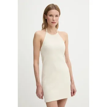 Dámské šaty Šaty Calvin Klein Jeans J20J225286 béžová 01X, vel. XL