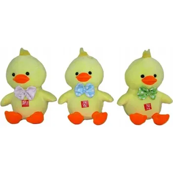 plyšák PLYŠÁK KACHNA S MAŠLÍ A ZVUKEM 20 CM RŮZNÉ BARVY NA VÝBĚR