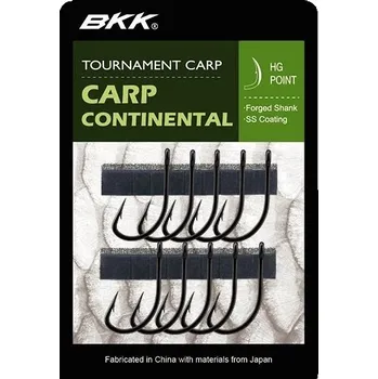 Rybářský háček Háčky na zem s protihrotem BKK Carp Continental 10 ks