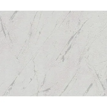 Tapeta Vinylová tapeta na vliesu AS Creation šedo-stříbrná omyvatelná 53 cm