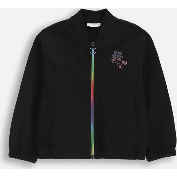 Dívčí mikina Dětská Mikina Rozepínací Dívčí Černá Jednorožec 092 Coccodrillo ZC5