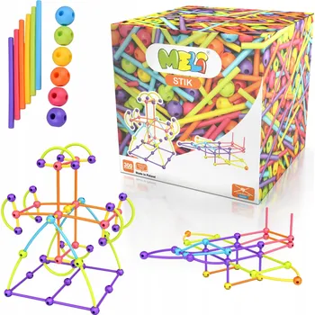 ostatní stavebnice MELI 50601 300 dílů STAVEBNÍCH STAVEBNICE V TAKÉM STAVEBNÍM TYČINKÁCH