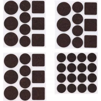 Podložka pod nábytek Nábytkové podložky plst samolepicí černé