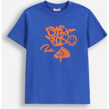 Chlapecké tričko Dětské tričko chlapecké modré s krátkým rukávem velikost 128 Mokida ZM5