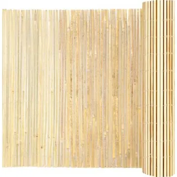 VEVOR Přírodní bambusový plot na ochranu soukromí, ekologický bambusový lamelový plot na ochranu soukromí, 1,8 m v x 4,8 m délky, dekorativní bambusový panel, pro zahradu, dvorek, balkon, terasu, u bazénu