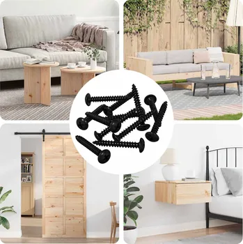 Hřebík vidaXL Závitový hřebík 8219 pcs Černá Ocel