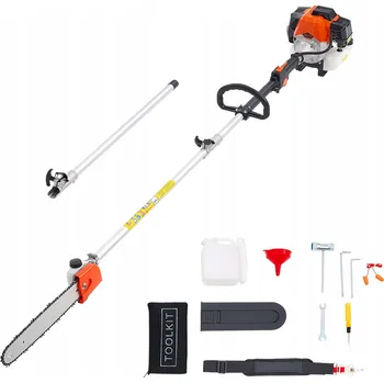 Pila VEVOR Benzínová prořezávací pila dvoutaktní 52 cm3 2,2–2,94 m teleskopická pila