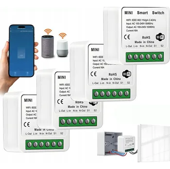 vypínač PODOMÍTKOVÉ RELÉ BEZDRÁTOVÝ SPÍNAČ WiFi Modul TUYA SMART 16A