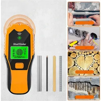 DETEKTOR STĚN VYHLEDÁVAČ ELEKTRICKÝCH VODIČŮ KABELŮ TRUBEK KOVŮ VE ZDI