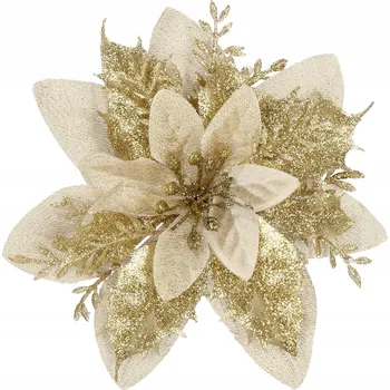 Vánoční dekorace Dekorace Springos CA0730 béžová 13 cm