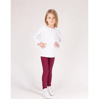 Dámské legíny Bavlněné hladké legíny bordové Nicol, vel. 128