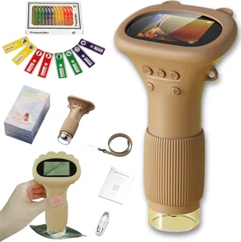 Mikroskop Kapesní digitální optický mikroskop pro děti s LED, zvětšení 1000x HD