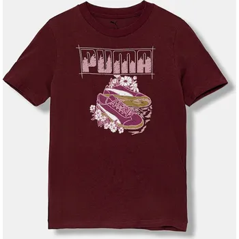 Dětská móda Dětské bavlněné tričko Puma GRAPHIC Sneaker Tee G 688496 fialová 49X, vel. 176