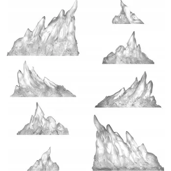 Plastikový model 3D tištěná sada Magické efekty Ledové vlny 1:48-1:35