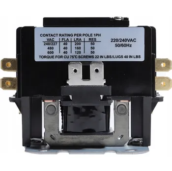 Stykač STYKAČ 40A AC220V 2P NORMÁLNĚ OTEVŘENÝ CÍVKA 24V HVAC