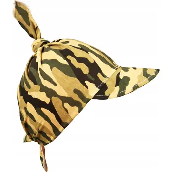 Čepice ŠÁTEK S KŠILTEM čepice léto MASKÁČOVÝ Khaki KLEKLE