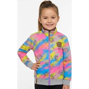 Dívčí mikina DÍVČÍ MIKINA ZATEPLENÁ DUHOVÝ JEDNOROŽEC, velikost 98 - 128 Barva: Šedomodrá, Velikost: 98