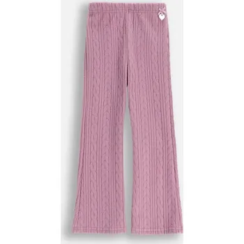 Fialové dívčí legíny, dětské zvonové kalhoty 098 Coccodrillo ZC5