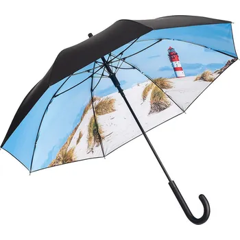 Deštník FARE dámský holový deštník s potiskem NATURE MAX LIGHTHOUSE 1193