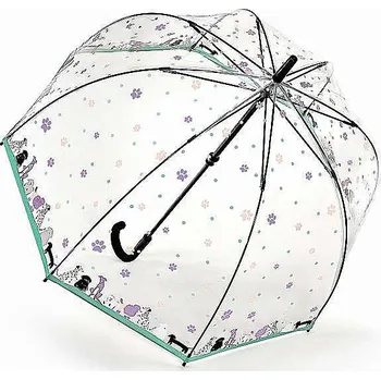 Deštník Fulton dámský průhledný deštník Birdcage 2 DOG & BONE L042