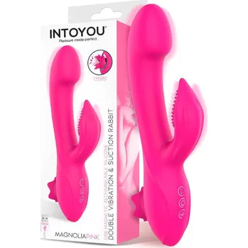 Vibrátor InToYou Magnolia Double Vibration & Suction Rabbit Pink