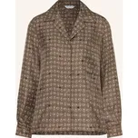 Max Mara Dámská Hedvábná Blůza Disco, černošedá / krémová /...